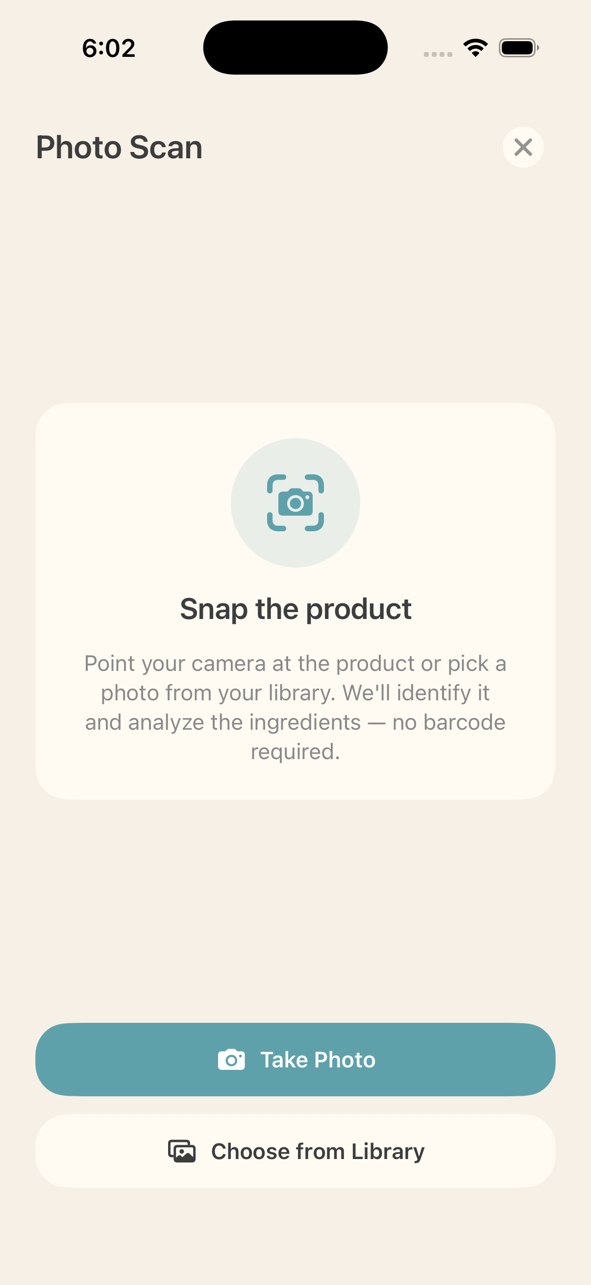 Storkie scan screen